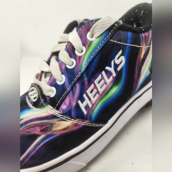 Heelys Multicolor Roller Shoes YOUTH size 4 - Picture 6 of 10